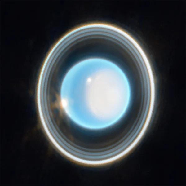 Urán s prstencami. Zdroj: NASA, ESA, CSA, STScI, Joseph DePasquale/STScI