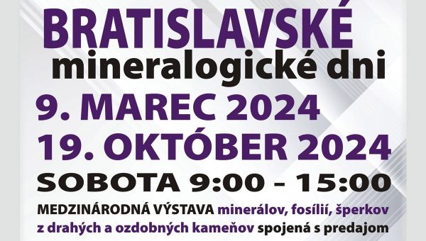 Plagát podujatia: Bratislavské mineralogické dni 2024
