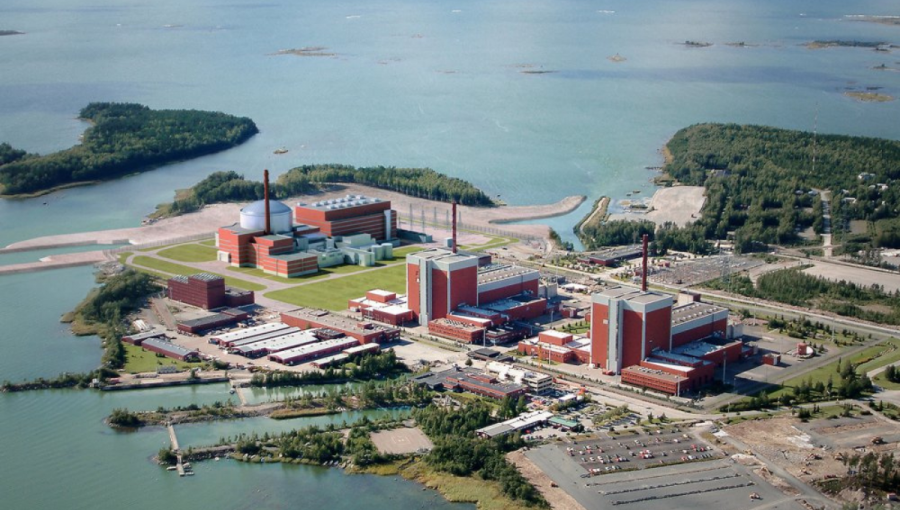 Jadrová elektráreň Olkiluoto pri meste Eurajoki vo Fínsku.
