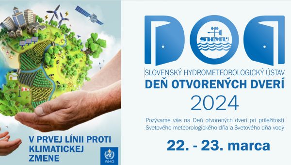 Plagát podujatia: Deň otvorených dverí na SHMÚ 2024