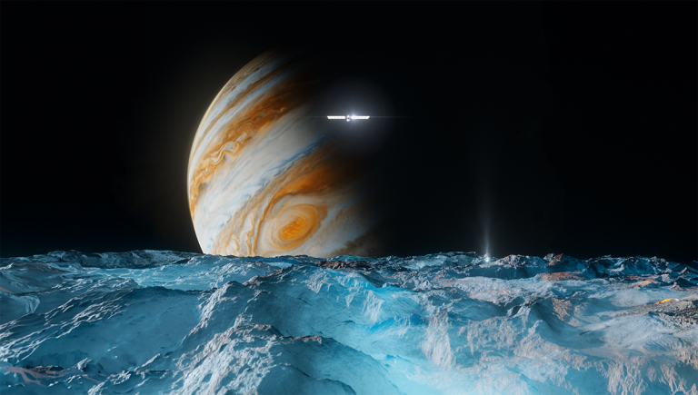 Sonda Europa Clipper. Zdroj: NASA JPL