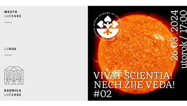 Plagát podujatia: Slnko, naša úžasná hviezda – Vivat scientia! Nech žije veda!