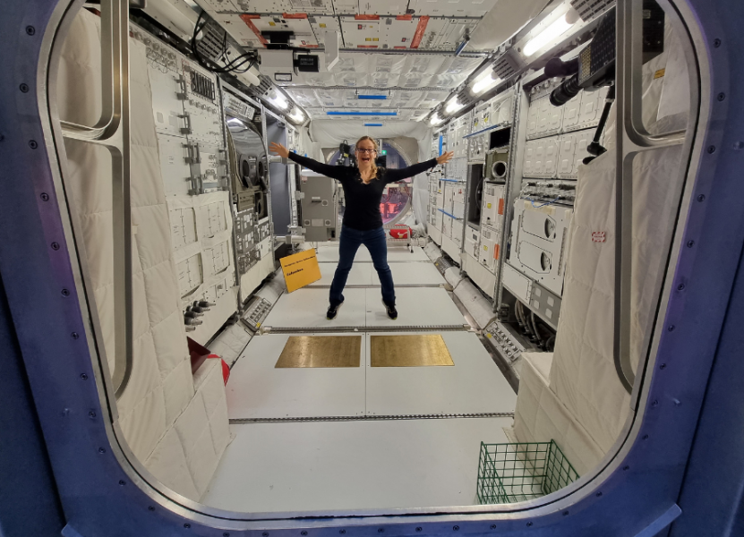 Michaela Musilová v module ESA Columbus
