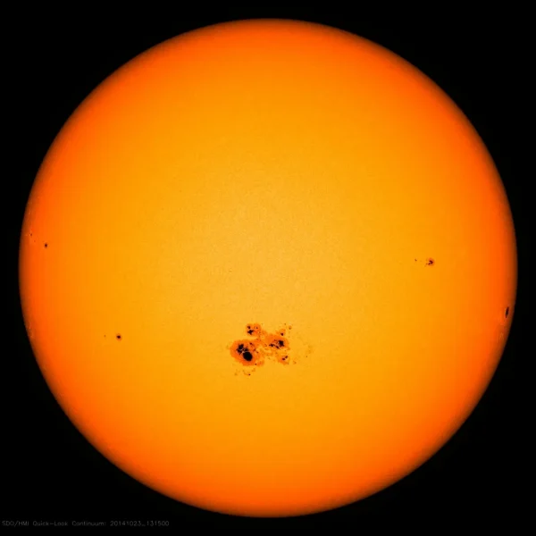 Slnečné škvrny. Zdroj: NASA Goddard