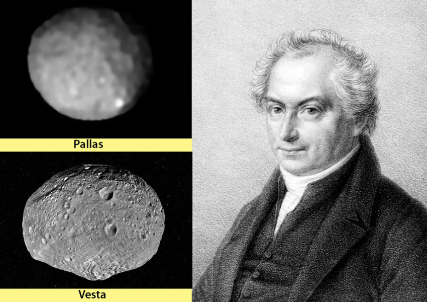 Heinrich Olbers objavil aj planétky Vesta a Pallas.