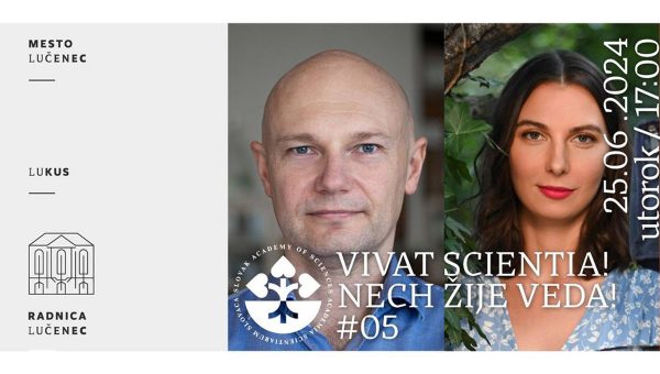 Plagát podujatia: Stretnutie s virológmi – Vivat scientia! Nech žije veda!