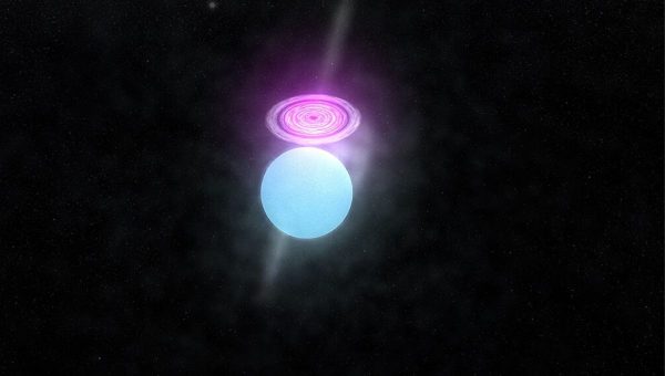 Gama žiarenie systému Cygnus X-3 detegované Veľkoplošným teleskopom Fermi (LAT) v roku 2009.