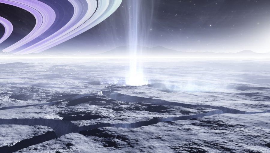 Mesiac Enceladus. Zdroj: iStockphoto.com