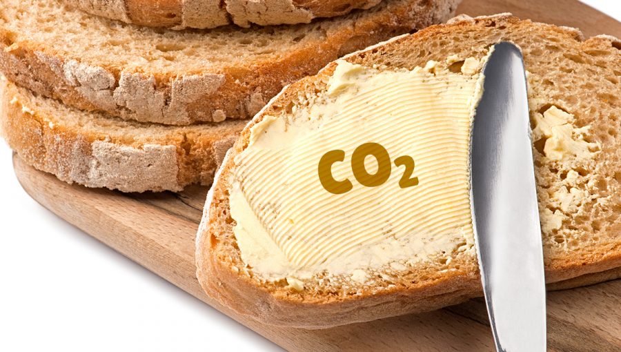 Maslo a CO2. Zdroj: iStockphoto.com