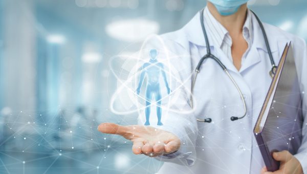 Koncept používania moderných technológií na diagnostiku pacienta. Zdroj: iStock.com/Natali_Mis