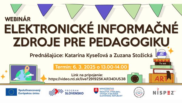 Plagát podujatia: Elektronické informačné zdroje pre pedagogiku