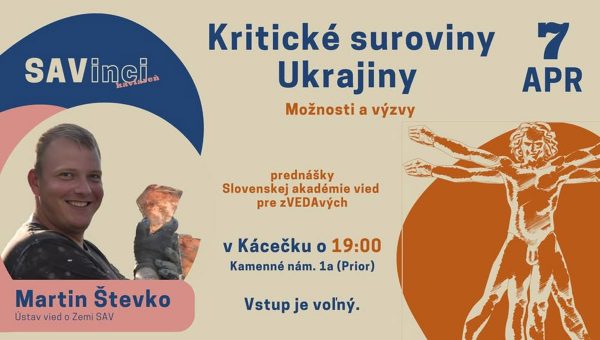 SAVinci kaviareň – Kritické suroviny Ukrajiny