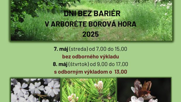 Dni bez bariér 2025 v Arboréte Borová hora