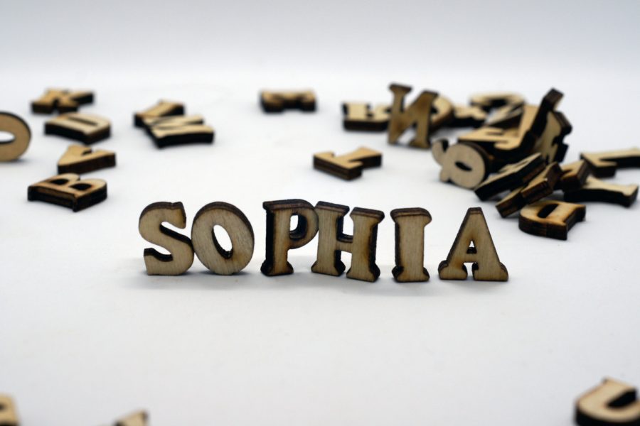 Drevené písmená - meno Sophia. Zdroj: iStock/Stefan Petersohn