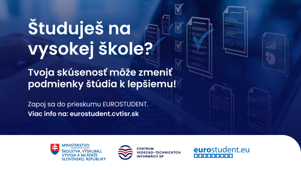 Banner prieskumu EUROSTUDENT. Zdroj: CVTI SR