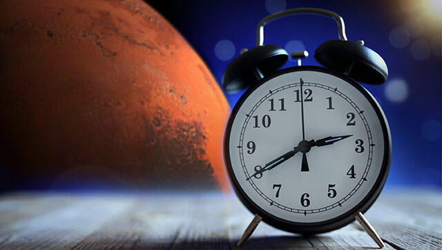 Hodiny a Mars