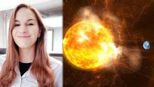 Michaela Brchnelová Zdroj: archív Michaely Brchnelovej. Ilustračný obrázok Slnko a Zem: Istock/Pitris
