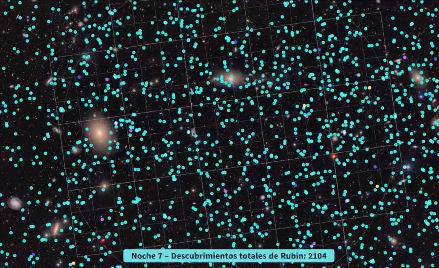 Počas 10 hodín pozorovaní objavilo observatórium Vera Rubin 2104 nových asteroidov.