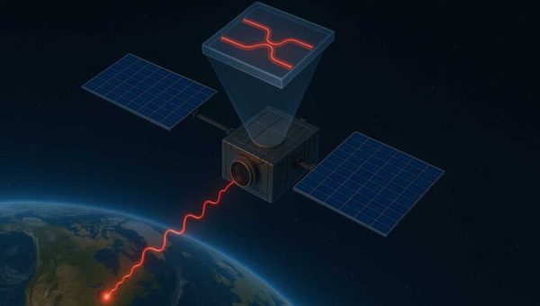Približne týždeň po vynesení na orbit by mali byť k dispozícii prvé dáta z prvého kvantového počítača vo vesmíre. Na obrázku vizualizácia zariadenia.