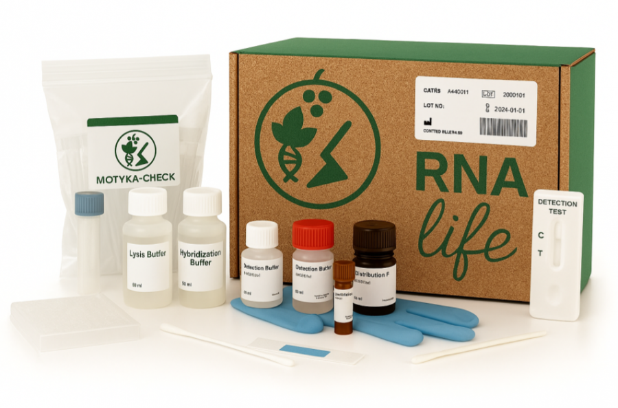 Produkty tímu MOTYKA CHECK, testovacia sada na ochranu viniča. Zdroj: Timea Havetová