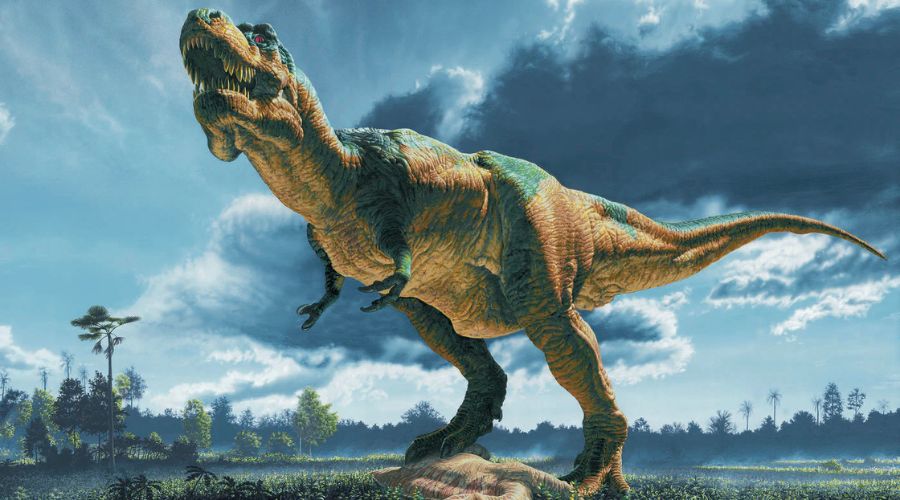 Vizualizácia tyranosaura. 