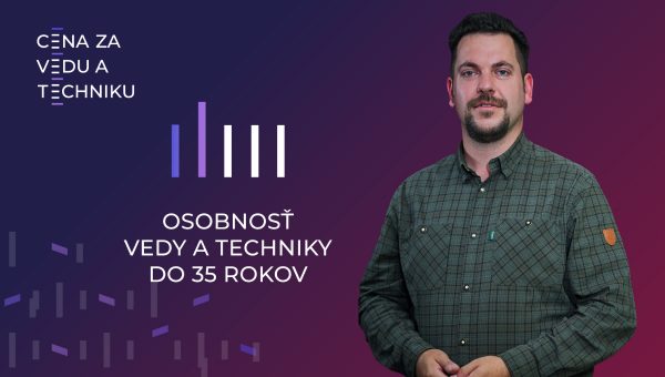Ing. Tomáš Gergeľ, PhD., laureát Ceny za vedu a techniku 2025 v kategórii Osobnosť vedy a techniky do 35 rokov. Zdroj: CVTI SR