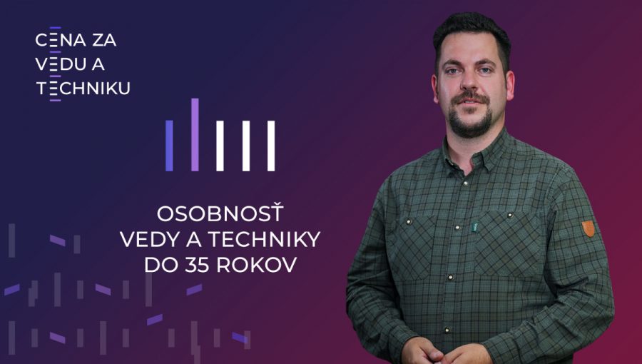 Ing. Tomáš Gergeľ, PhD., laureát Ceny za vedu a techniku 2025 v kategórii Osobnosť vedy a techniky do 35 rokov. Zdroj: CVTI SR