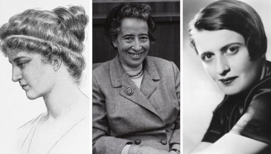 Hypatia, Hannah Arendt a Ayn Rand. Zdroj: Wikipedia.org