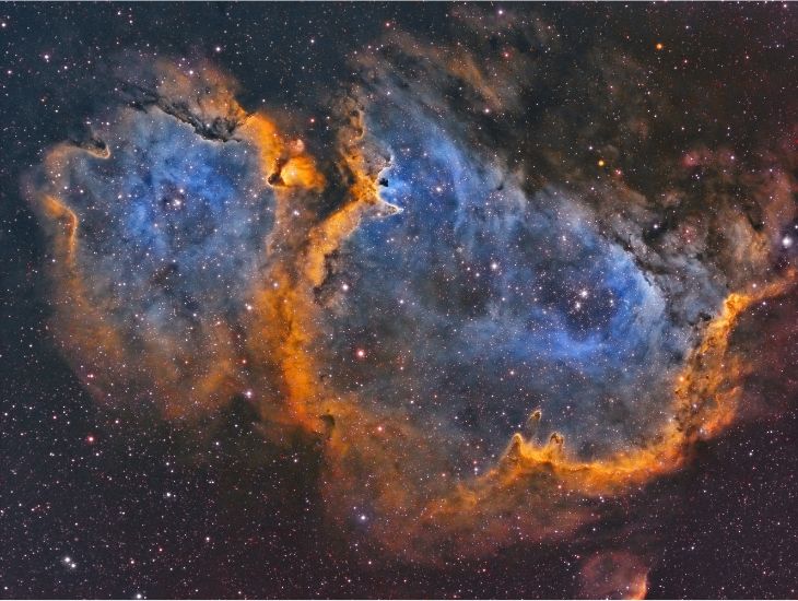 Hmlovina Duša (IC1848) v súhvezdí Kasiopeja.