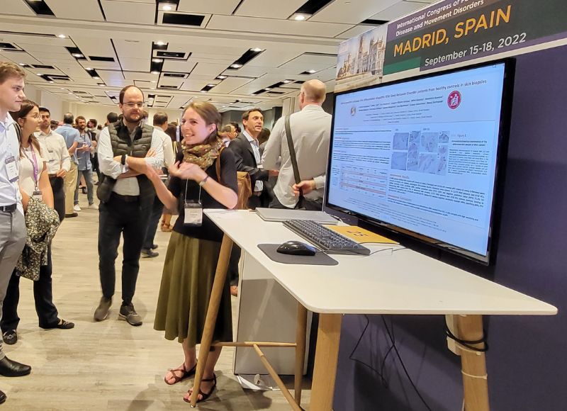 Prezentácia výsledkov na medzinárodnom kongrese International Parkinson and Movement Disorders Society v Madride (2022).