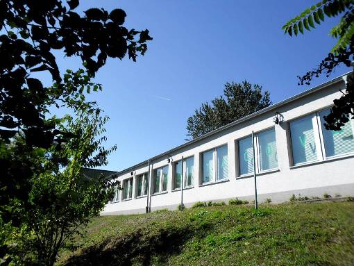 Budova Stálej výstavy dejín výpočtovej techniky na Slovensku v areáli SAV na Patrónke