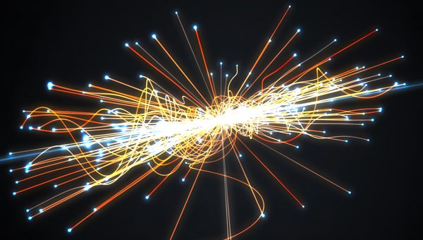 Ilustračný obrázok: zrážka častíc v časticovom urýchľovači. Zdroj: iStock