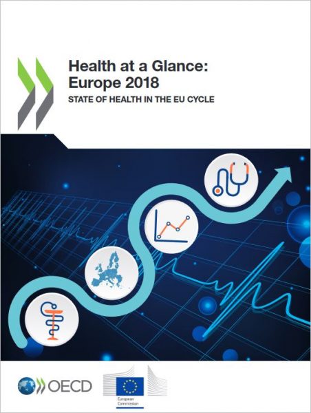 Obálka: Health at a Glance: Europe 2018
