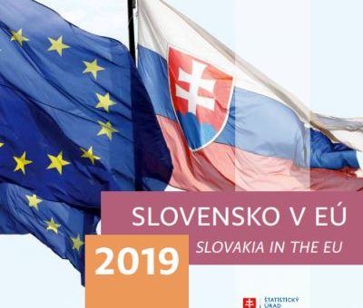 Obálka publikácie Slovensko v EÚ 2019 Zdroj: Štatistický úrad SR