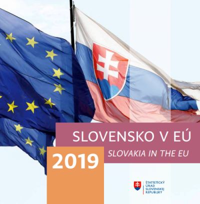 Obálka publikácie Slovensko v EÚ 2019 Zdroj: Štatistický úrad SR