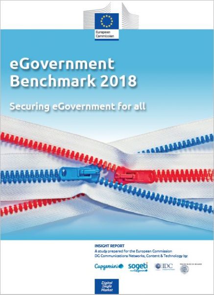 Obálka publikácie: e-Government Benchmark: Securing eGovernment for all