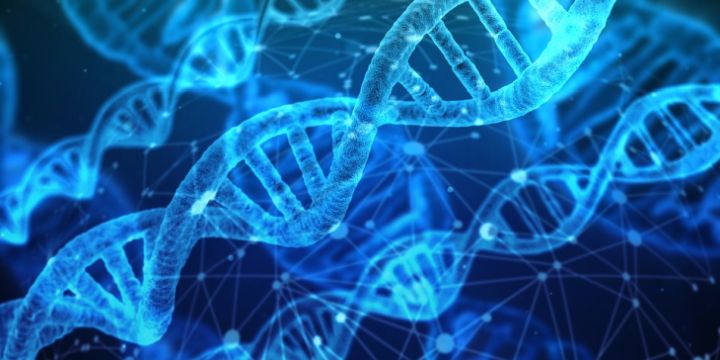 DNA genetického materiálu helix