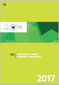 Obálka publikácie: Opatrenia EÚ v oblasti energetiky a zmeny klímy Situačná správa