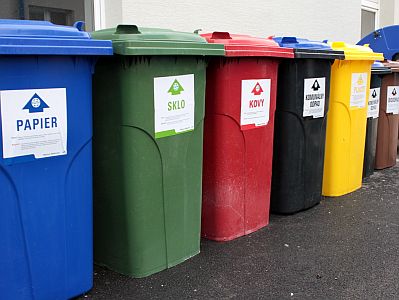Ilustrácia: Nádoby na komunálny odpad