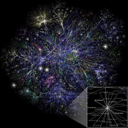 Internetová mapa – ilustračný obrázok