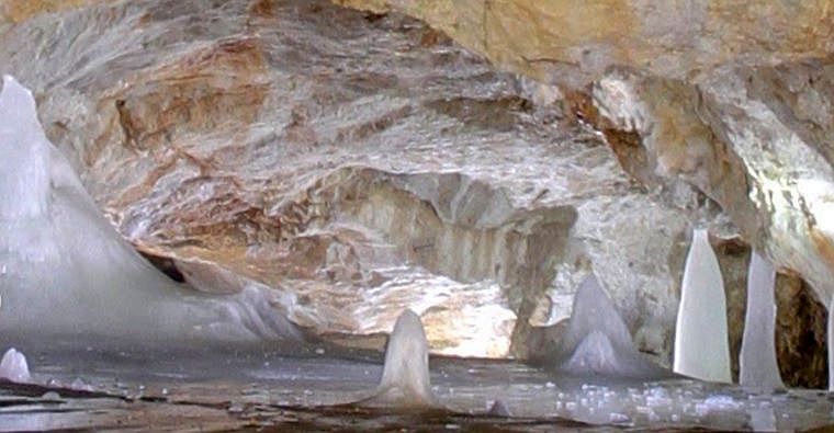 Dobšinská ľadová jaskyňa. Zdroj: Virtuálna prehliadka na Unesconadosah.sk
