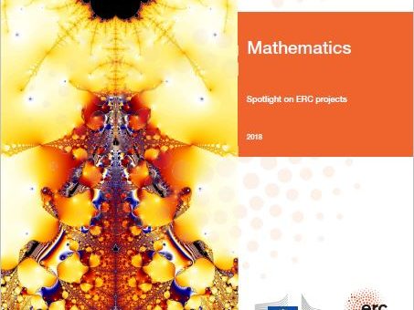 Obálka brožúrky: Mathematics: Spotlight on ERC projects  2018