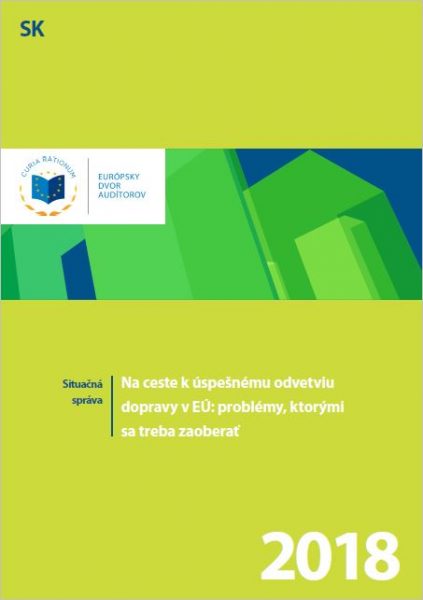 Obálka publikácie: Na ceste k úspešnému odvetviu dopravy v EÚ: problémy, ktorými sa treba zaoberať (Situačná správa)