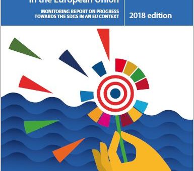 Obálka publikácie: Trvalo udržateľný rozvoj v Európskej únii – Monitorovacia správa o vývoji udržateľného rozvoja v kontexte EÚ za rok 2018