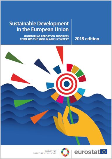 Obálka publikácie: Trvalo udržateľný rozvoj v Európskej únii – Monitorovacia správa o vývoji udržateľného rozvoja v kontexte EÚ za rok 2018