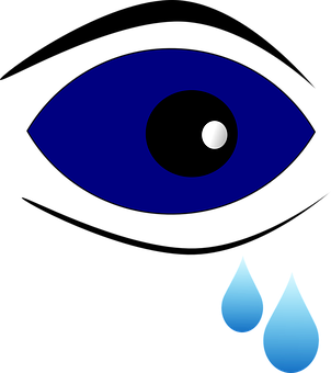 Ilustračný obrázok slzy (Zdroj Pixabay.com)