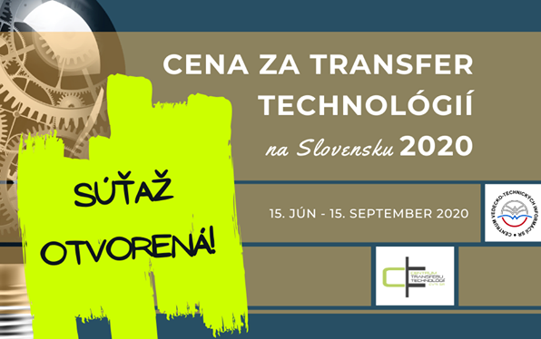 Cena za transfer technológií na Slovensku, Zdroj: CVTI SR
