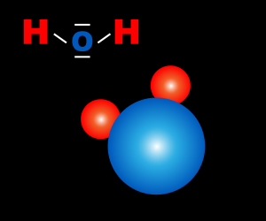 voda s atómami vodíka