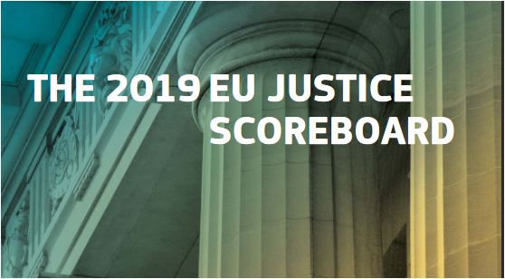 Časť obálky: The EU Justice Scoreboard 2019