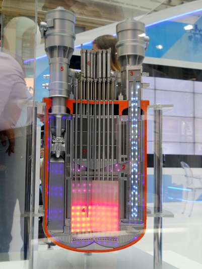 Model rezu reaktora SVBR-100